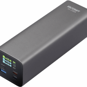 VOLTCRAFT VC-C909 Powerbank 27000 mAh USB PD 3.1 Li-Ion Schwarz-Silber Statusanzeige (VC-16003645)