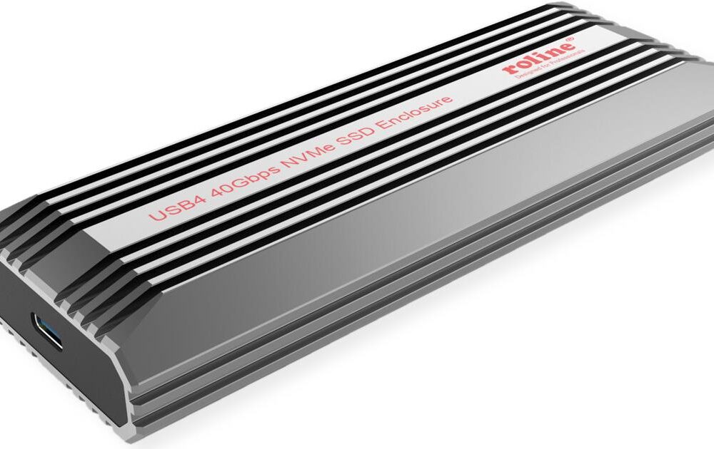 ROLINE USB4 Typ C Ext.Gehäuse M.2 NVME SSD 40Gbit/s (16.01.4149)