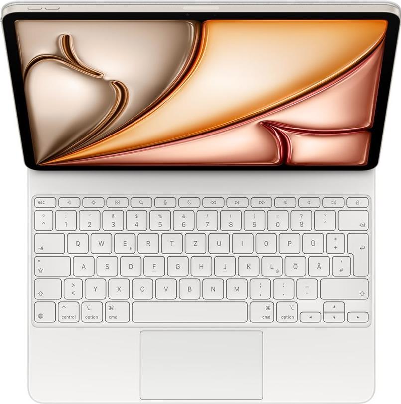APPLE Magic Keyboard for iPad Air 13-inch (M3) - German - White (MDFW4D/A)
