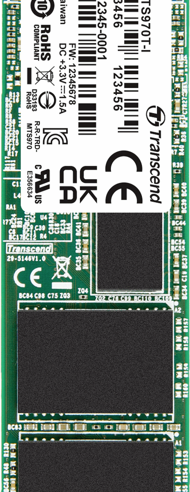 Transcend 2 TB Interne M.2 SATA SSD 2280 TS2TMTS970TI-VS1 (TS2TMTS970TI-VS1)