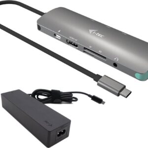 i-tec Nano Dock - Dockingstation - USB-C / USB4 / Thunderbolt 3 / Thunderbolt 4 (C31NANOLANPD100)