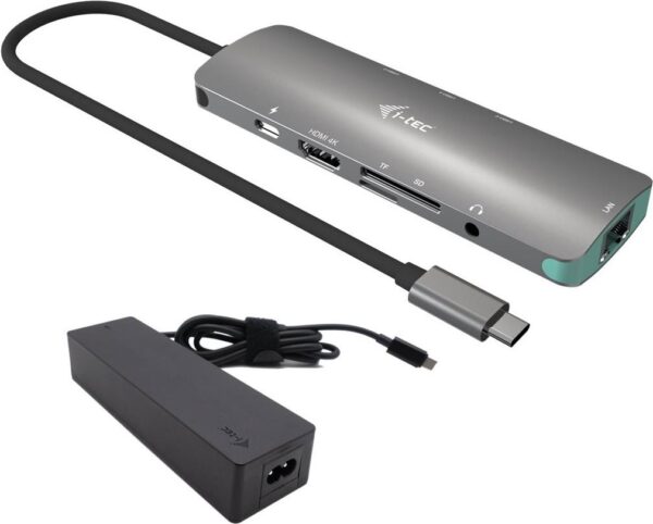 i-tec Nano Dock - Dockingstation - USB-C / USB4 / Thunderbolt 3 / Thunderbolt 4 (C31NANOLANPD100)