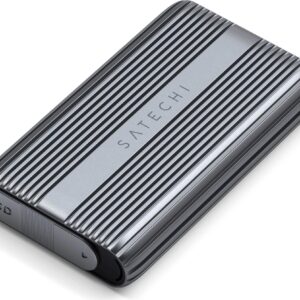 Satechi USB4 NVMe SSD Pro - SSD-Gehäuse - M.2 - 40 Gbit/s - USB Anschluss - Grau - Transparent (ST-EU4NPM)