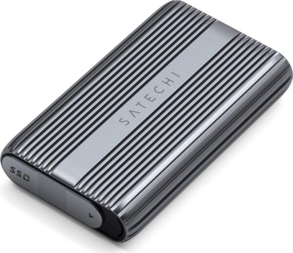 Satechi USB4 NVMe SSD Pro - SSD-Gehäuse - M.2 - 40 Gbit/s - USB Anschluss - Grau - Transparent (ST-EU4NPM)