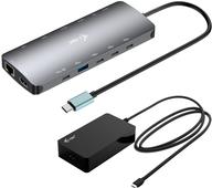 i-tec USB-C Metal NanoDock 2xHDMI 1xUSB-C Video 1xGLAN 1xAudio/Mic 1xSD/microSD 1xUSB 3.2 (C31NANOTRIPLED140)