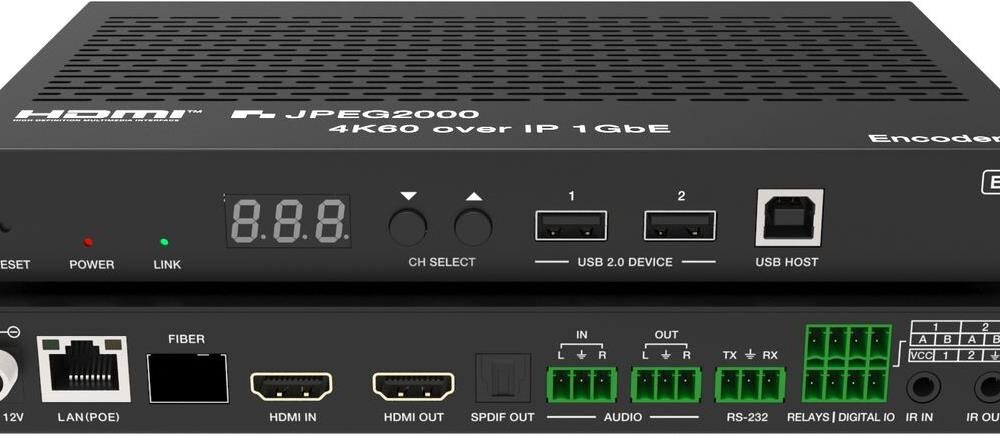 VivoLink AV over IP 4K60Hz JPEG2000 Videowall Matrix - Encoder (VLVWIP2000-ENC)