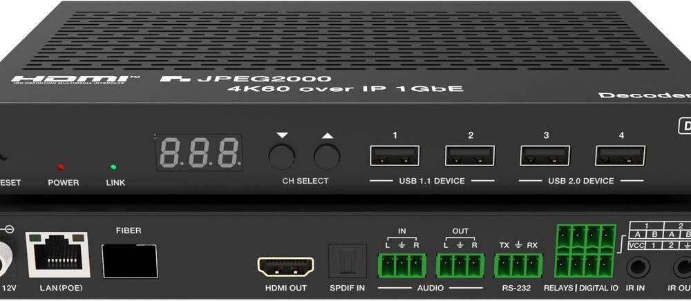 VivoLink AV over IP 4K60Hz JPEG2000 Videowall Matrix - Decoder (VLVWIP2000-DEC)