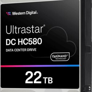 WD Ultrastar DC HC580 WUH722422AL5204 - Festplatte - Datencenter - 22TB - intern - 3,5" (8,9 cm) - SAS 12Gb/s - 7200 rpm - Puffer: 512MB (0F62791)