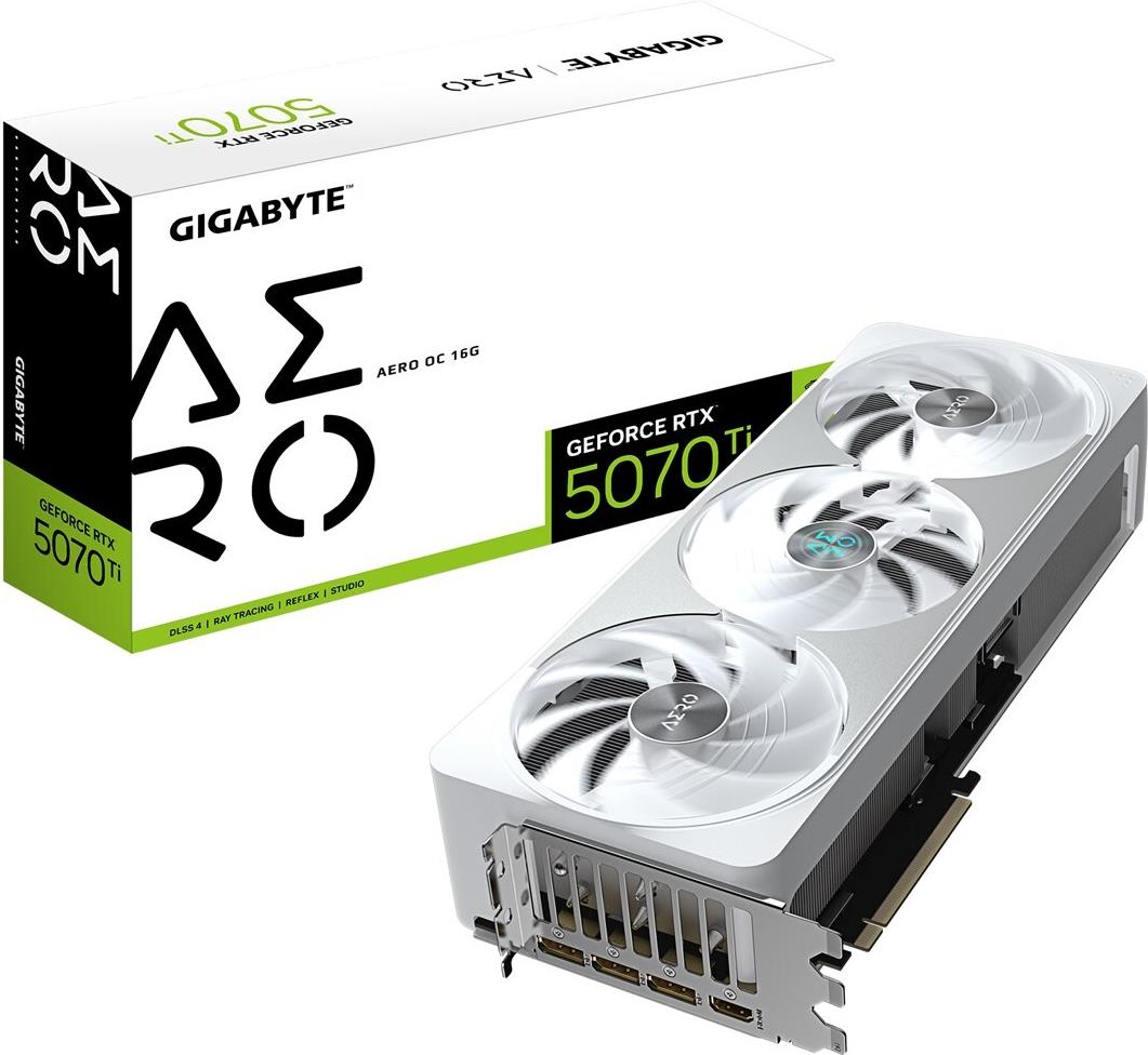 Gigabyte GeForce RTX 5070 Ti AERO OC 16G - Grafikkarten (GV-N507TAERO OC-16GD)