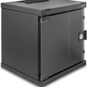 Delock 10" Netzwerkschrank 6 HE mit Glastür zur Stand- oder Wandmontage 240 mm Tiefe (43422)