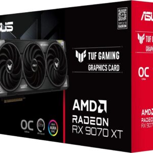 Asus TUF Radeon RX 9070 XT 16GB Grafikkarte - 16GB GDDR6, HDMI, 3x DP (90YV0L70-M0NA00)