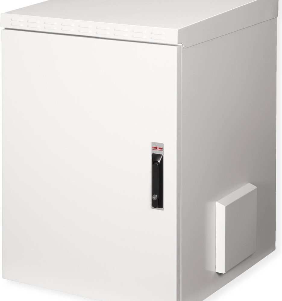Roline Pro - Schrank Netzwerkschrank - außen, 600 x 600 mm (B x T) - geeignet für Wandmontage - Hellgrau, RAL 7035 - 16U - 48.3 cm (19") (26.21.0089)