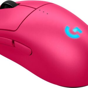 Logitech G PRO 2 - Maus - Gaming - rechts- und linkshändig - optisch - 8 Tasten - kabellos, kabelgebunden - 2,4 GHz, USB - USB Logitech LIGHTSPEED Empfänger - pink (910-007310)