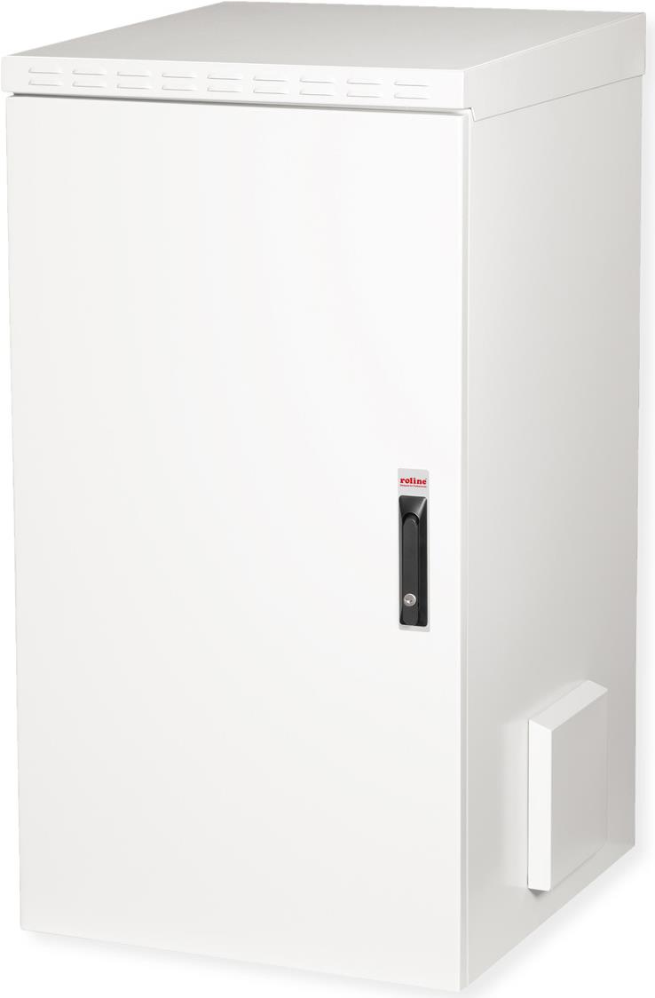 Roline Pro - Schrank Netzwerkschrank - außen, 600 x 600 mm (B x T) - geeignet für Wandmontage - RAL 7035, Hellgrau - 22U - 48.3 cm (19") (26.21.0092)