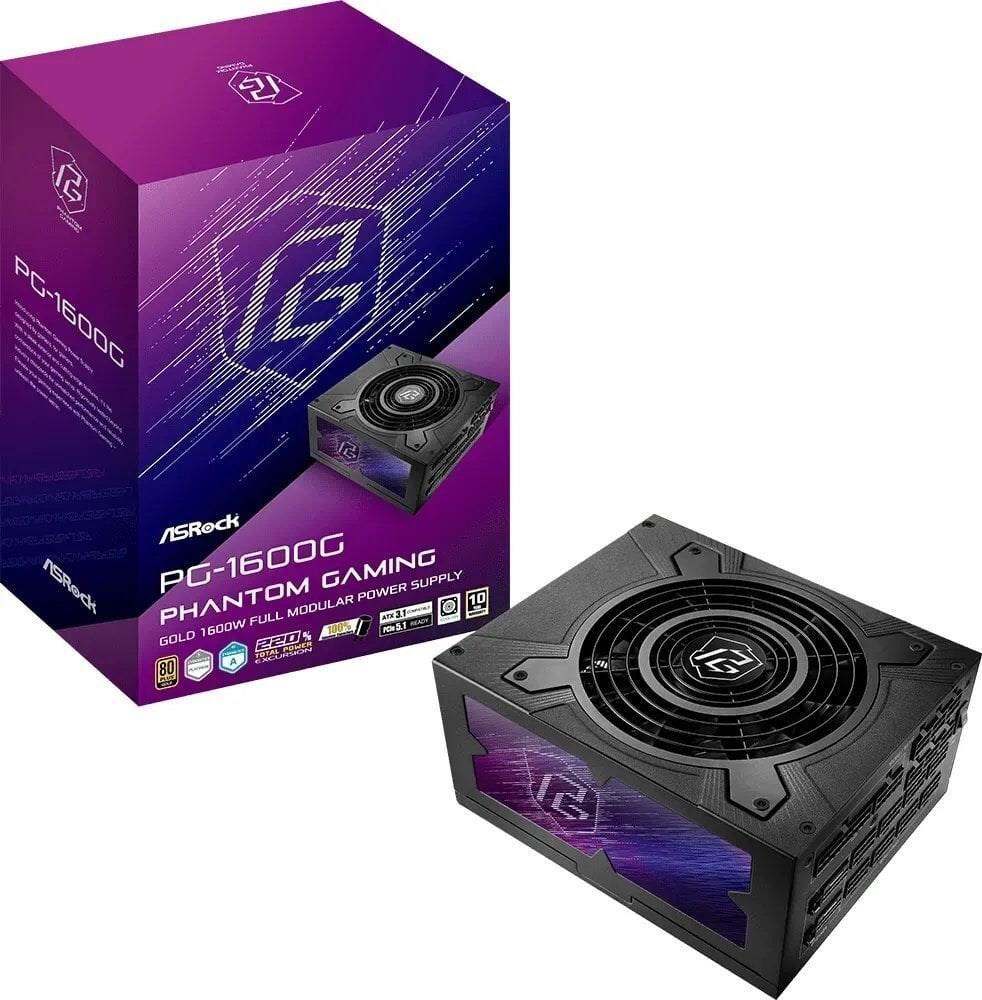 ASRock Zasilacz PHANTOM GAMING 1600W 80 Plus Gold - 80 PLUS Gold (90-UXP160-GFEAAB)