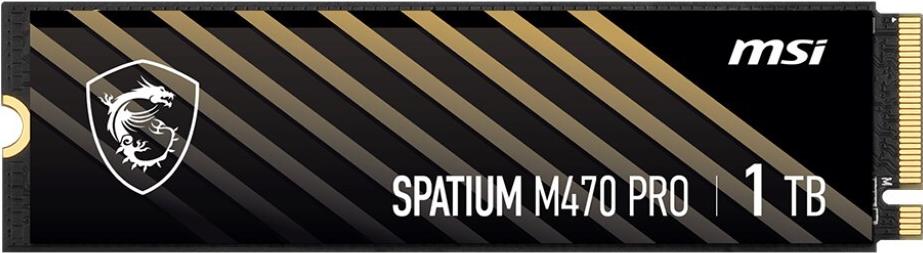 MSI SPATIUM M470 PRO - SSD - 1 TB - intern - M.2 2280 - PCIe 4.0 x4 (NVMe) (S78-440L0J0-P83)