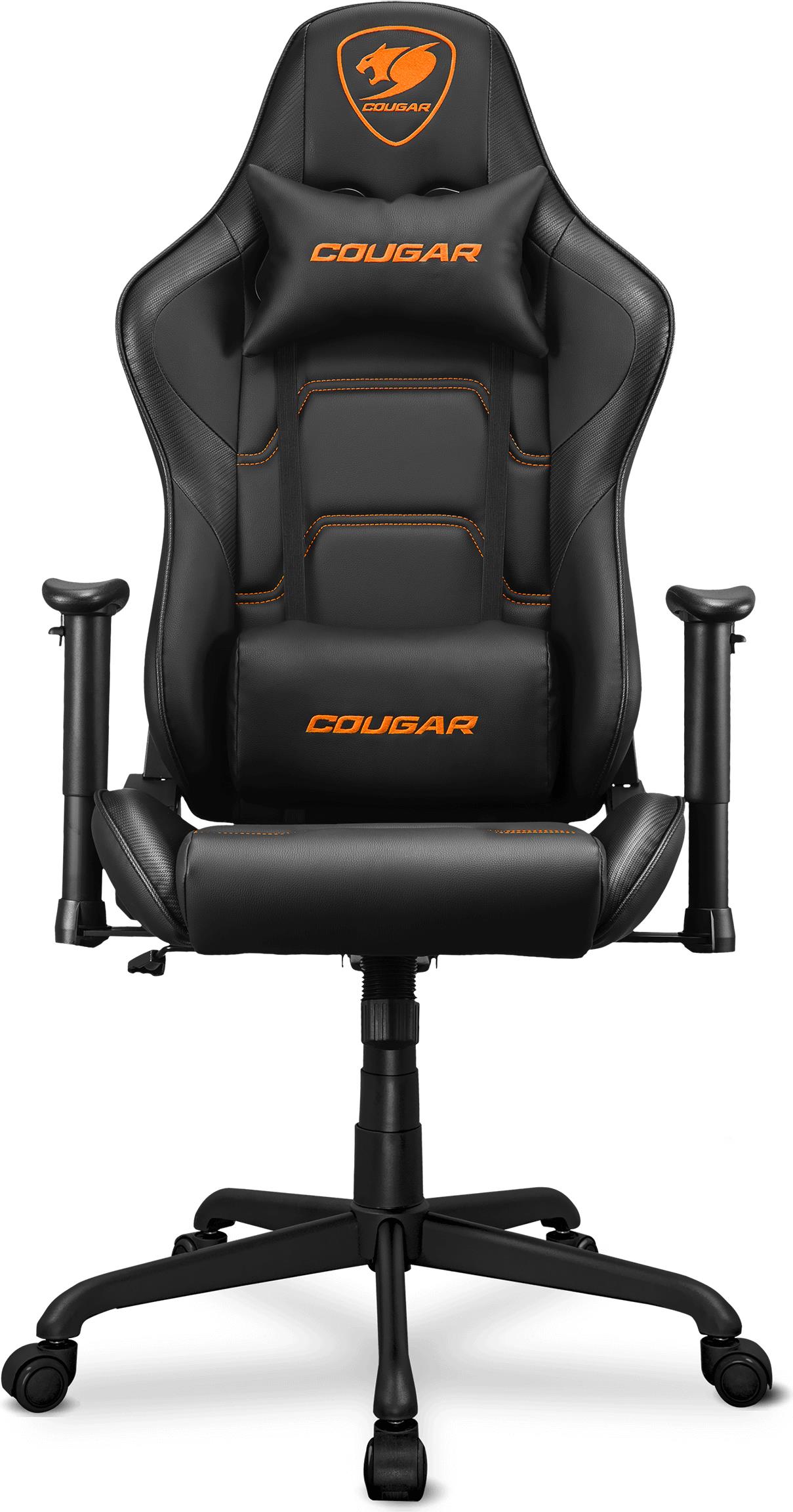 COUGAR Gaming Gaming-Stuhl Armor Elite - Schwarz - Universal-Gamingstuhl - 120 kg - Gepolsterter Sitz - Gepolsterte Rückenlehne - Universal - Schwarz (CGR-ELI-BLB)