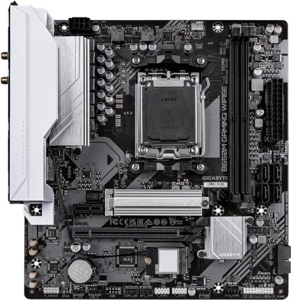 Gigabyte B650M GAMING WIFI6E - Motherboard - micro ATX - Socket AM5 - AMD B650 Chipsatz - USB 3.2 Gen 1 - 2.5 Gigabit LAN, Bluetooth, Wi-Fi 6E - Onboard-Grafik (CPU erforderlich) (B650M Gaming WIFI6E)