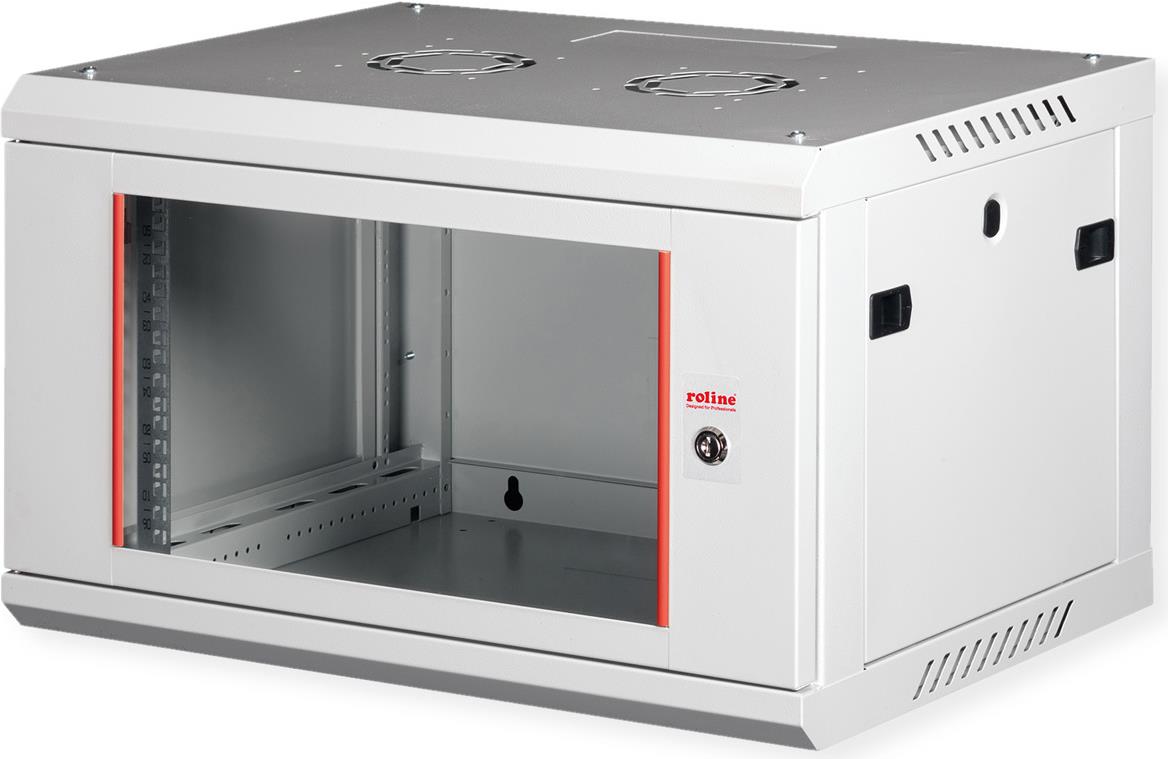 ROLINE 19 Zoll Wandgehäuse Basic Plus 600x450 BxT grau - Wandgehäuse (26.21.0123)
