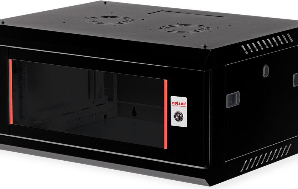ROLINE 19 Zoll Wandgehäuse Basic Plus 600x450 BxT schwarz - Wandgehäuse (26.21.0282)