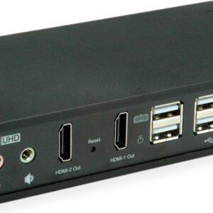 ROLINE KVM Switch Dual Head 1U-2PCs HDMI 4K60 - KVM-Umschalter (14.01.3047)