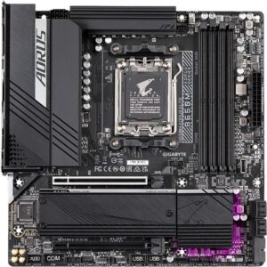 GIGABYTE B650M AORUS ELITE Mainboard – Unterstützt AMD Ryzen 9000 CPUs - 12+2+2 Phasen VRM - bis zu 8000 MHz DDR5 - 1xPCIe 5.0 + 1xPCIe 4.0 M.2 - 2.5GbE LAN - USB 3.2 Gen 2x2 (B650M-AORUS Elite)