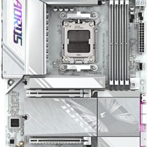 Gigabyte AORUS X870E ELITE WIFI7 ICE - Motherboard - ATX - Socket AM5 - AMD X870E Chipsatz - USB4, USB-C 3.2 Gen 2x2, USB 3.2 Gen 1, USB 3.2 Gen 2 - 2.5 Gigabit LAN, Bluetooth, Wi-Fi 7 - Onboard-Grafik (CPU erforderlich) (X870E A ELITE WIFI7 ICE)