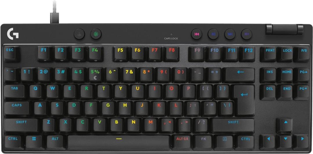Logitech G PRO X RAPID - Tastatur - TKL - Hintergrundbeleuchtung - USB - QWERTY - US International - Tastenschalter: Linear - Schwarz (920-013233)