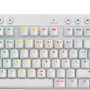 Logitech G PRO X RAPID - Tastatur - TKL - Hintergrundbeleuchtung - USB - QWERTZ - Deutsch - Tastenschalter: Linear - weiß (920-013240)