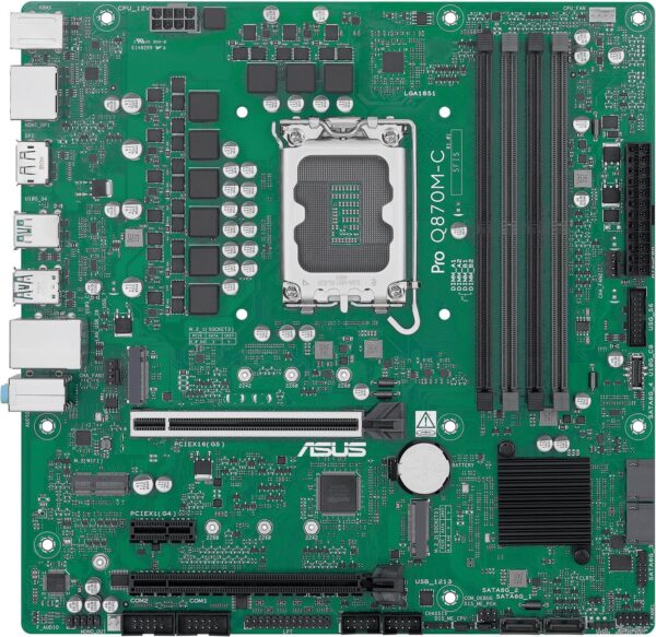 ASUS MB ASUS PRO Q870M-C-CSM (Intel,LGA1851,DDR5,mATX) - Intel Sockel 1851 (Core Ultra 100&200) - Micro/Mini/Flex-ATX (90MB1KEP-M0EAYC)