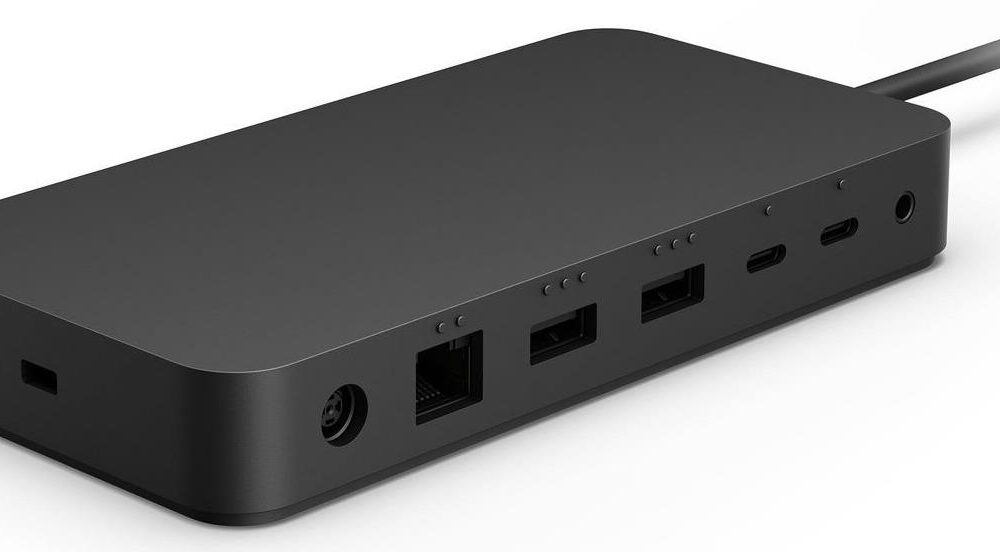 Microsoft Surface Thunderbolt 4 Dock - Kabelgebunden - Thunderbolt 4 - 2500 Mbit/s - Schwarz - Kensington - Microsoft (T8I-00003)