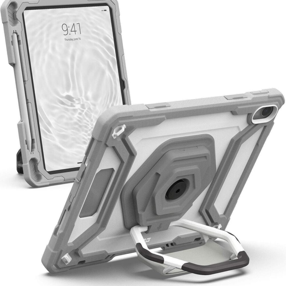 UAG Urban Armor Gear Plasma Healthcare Handstrap, Kickstand & Screen Protection Case § Apple iPad 11" (2025) / iPad 10,9" (2022) § weiß/grau (transparent) § bulk § 124470B14130 (124470114130)