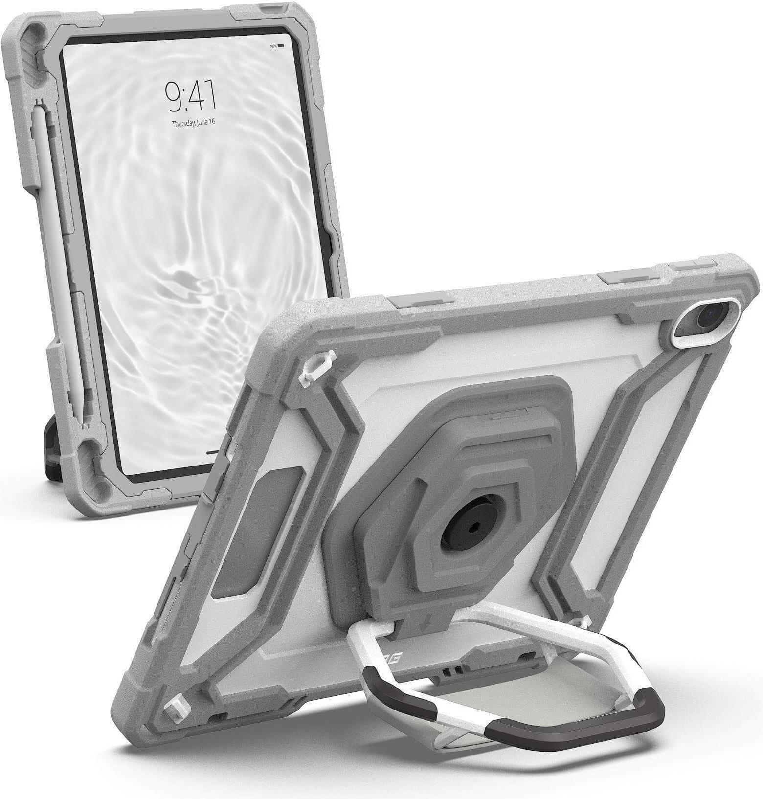 UAG Urban Armor Gear Plasma Healthcare Handstrap, Kickstand & Screen Protection Case § Apple iPad 11" (2025) / iPad 10,9" (2022) § weiß/grau (transparent) § bulk § 124470B14130 (124470114130)