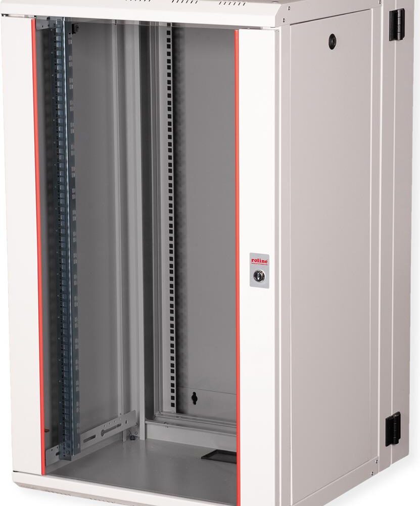 Roline Pro - Schrank Netzwerkschrank - zwei-teilig schwenkbar, 600 x 600 mm (B x T) - geeignet für Wandmontage - RAL 7035, Hellgrau - 20U - 48.3 cm (19") (26.21.0014)