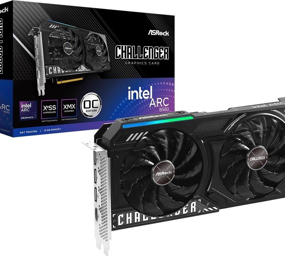 ASRock Challenger Intel Arc B580 12GB OC - Grafikkarten - Arc B580 - 12GB GDDR6 - PCIe 4,0 x8 - 3 x DisplayPort, HDMI (B580 CL 12GO)