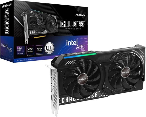 ASRock Challenger Intel Arc B580 12GB OC - Grafikkarten - Arc B580 - 12GB GDDR6 - PCIe 4,0 x8 - 3 x DisplayPort, HDMI (B580 CL 12GO)
