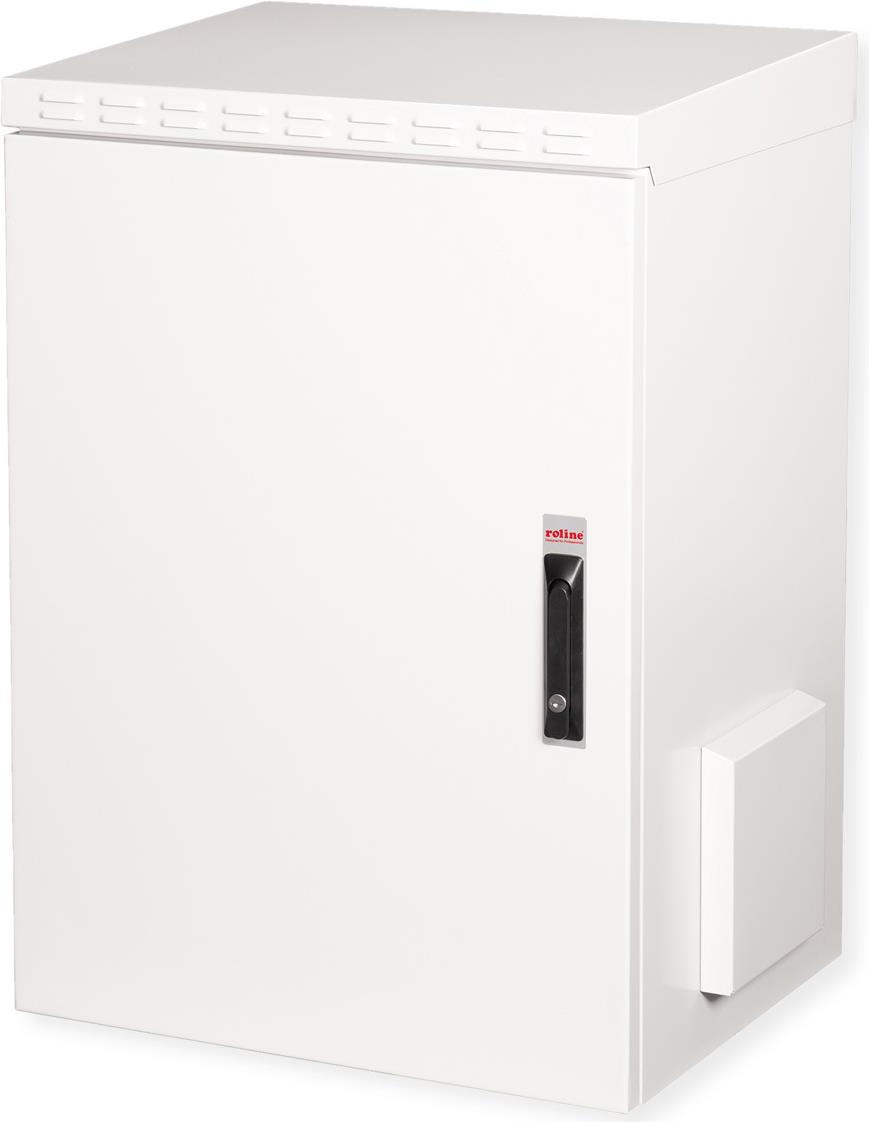 Roline Pro - Schrank Netzwerkschrank - außen, 600 x 450 mm (B x T) - geeignet für Wandmontage - RAL 7035, Hellgrau - 16U - 48.3 cm (19") (26.21.0088)