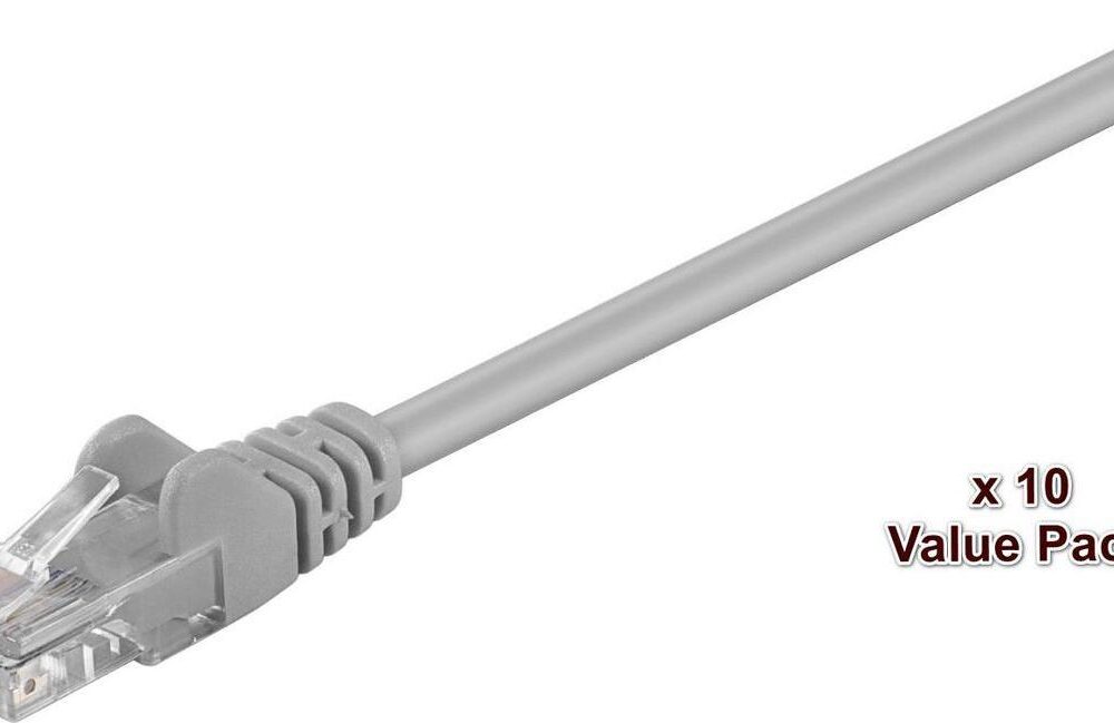 MicroConnect U/UTP CAT5e Grey/Lavendel 10 Pack 20 pcs in a colli - CAT 5e - UTP (V-UTP502VP-P)