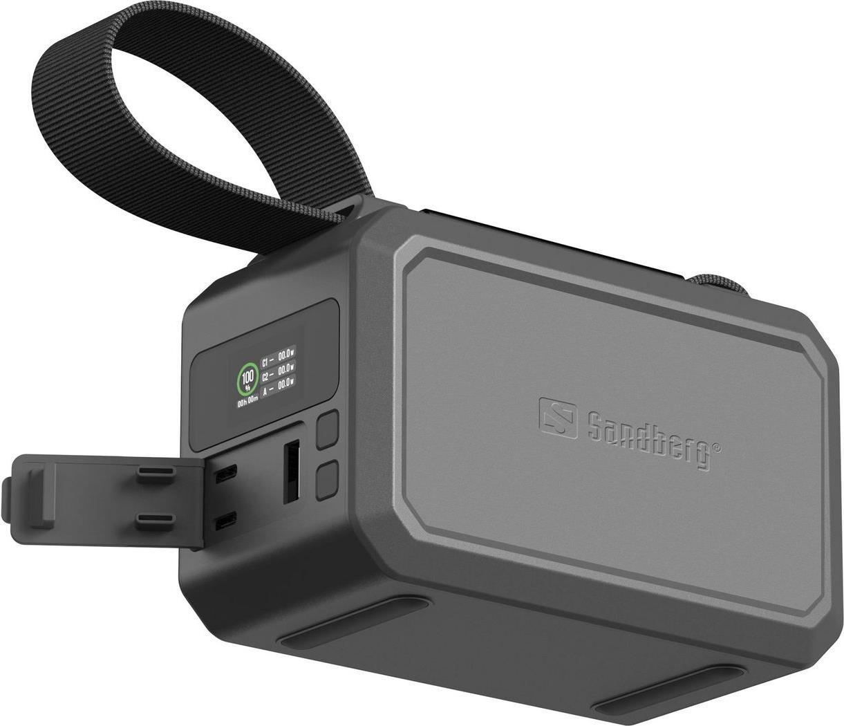 SANDBERG Survivor - Powerbank - 40000 mAh - 154 Wh - 100 Watt - 5 A - QC 3.0 - 3 Ausgabeanschlussstellen (USB Typ A, 2 x USB-C) (421-14)