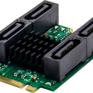 InLine Schnittstellenkarte M.2 Key B+M zu 4x SATA Stecker RAID HyperDuo (76660U)