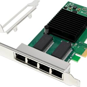InLine Quad Gigabit Netzwerkkarte 4x RJ45 1 Gb/s PCIe x1 (51127D)