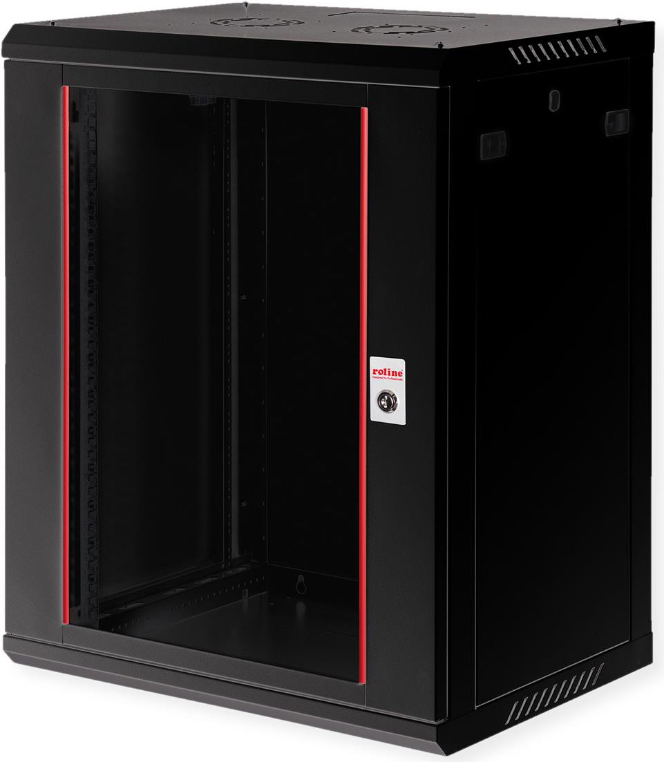ROLINE 19 Zoll Wandgehäuse Basic Plus 600x450 BxT schwarz - Wandgehäuse (26.21.0287)