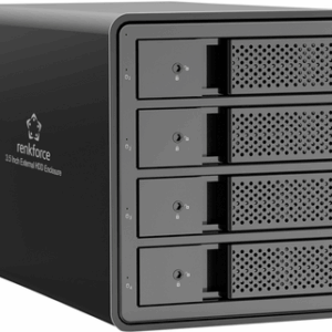 Renkforce RF-6647598 8.9 cm (3.5 Zoll) Festplattengehäuse 4 Bay 3.5 Zoll USB-A (USB 3.0) (RF-6647598)