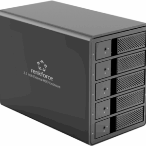 Renkforce RF-6647600 8.9 cm (3.5 Zoll) Festplattengehäuse 5 Bay 3.5 Zoll USB-A (USB 3.0) (RF-6647600)