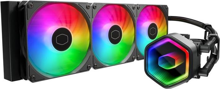 Cooler Master MasterLiquid 360 Core II - Prozessor-Flüssigkeitskühlsystem - Kühlergröße: 360 mm - (für: LGA1851, LGA1700, LGA1200, LGA2066, LGA2011-3, LGA2011, LGA1151, LGA1150, LGA1155, LGA1156, AM4, AM5) (MLW-D36M-A18PA-R1)