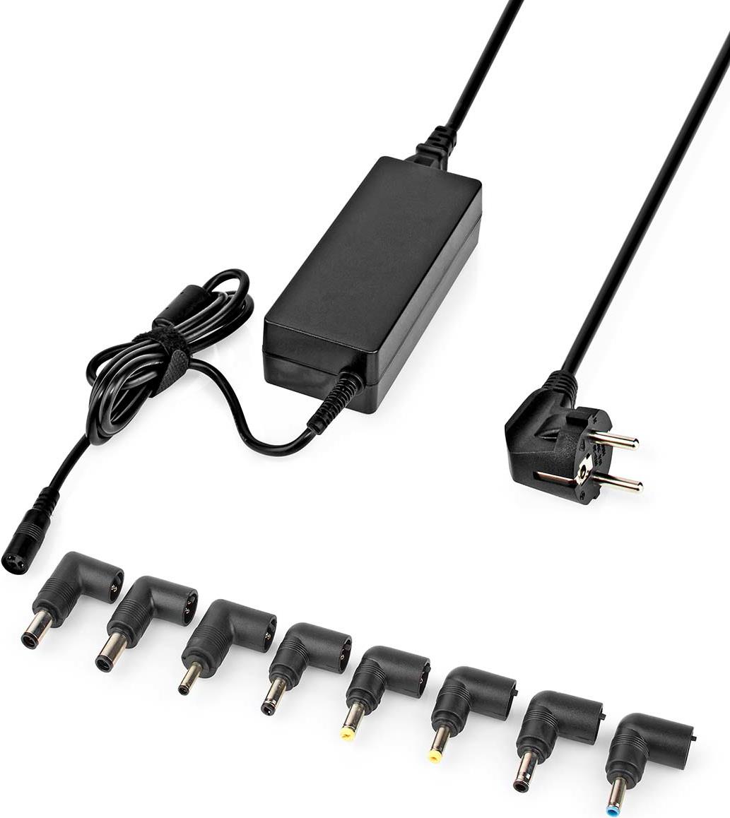 Nedis NBAU6501FBK Netzteil & Spannungsumwandler Drinnen 65 W Schwarz (NBAU6501FBK)