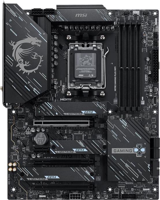 MSI X870E GAMING PLUS WIFI - Mainboard - ATX (7E70-001R)