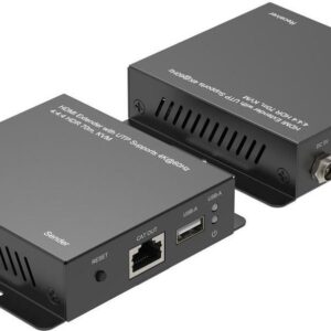 MicroConnect 4Ka60Hz HDMI Extender with KVM function over ethernet - Ethernet (MC-HDMIKVMEXT-70M)