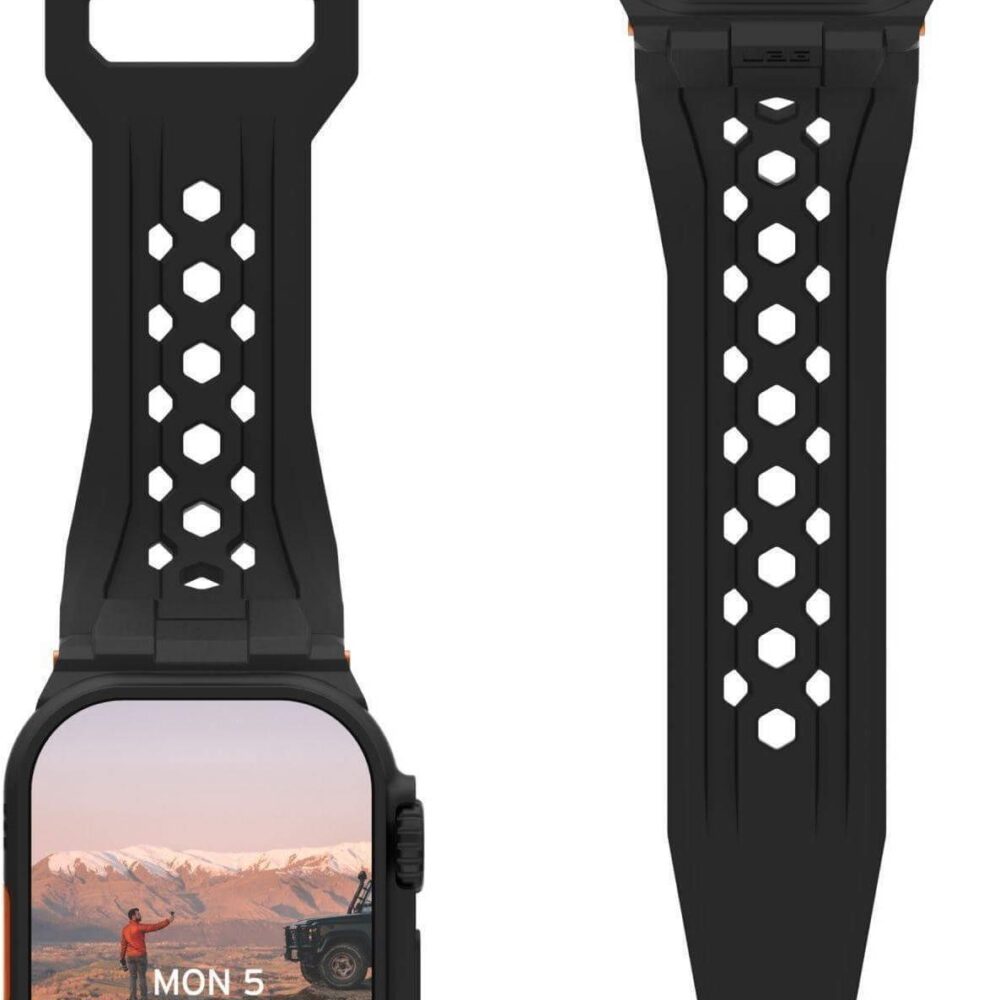 Urban Armor Gear UAG Monarch Strap§ Apple Watch Ultra/42/44/45/46mm§ schwarz/titan (194158114037)