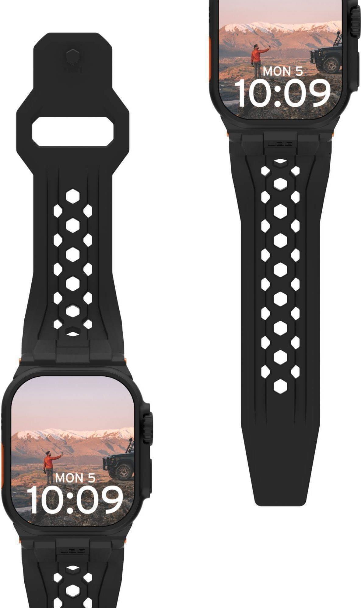 Urban Armor Gear UAG Monarch Strap§ Apple Watch Ultra/42/44/45/46mm§ schwarz/titan (194158114037)